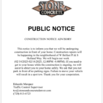 Construction Notice